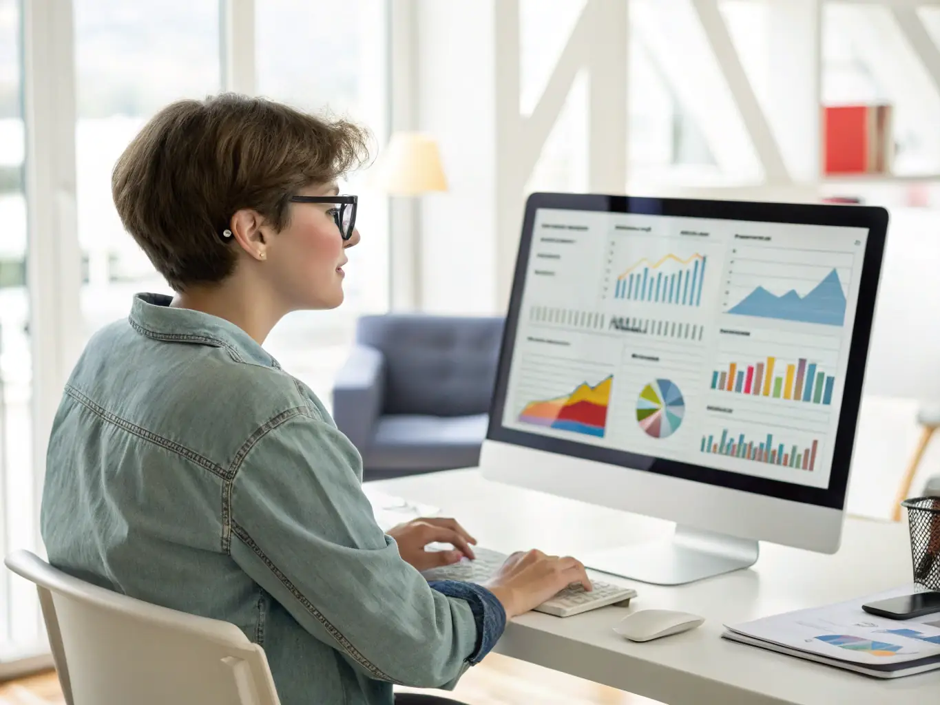 A followingspace.uno team member is analyzing social media analytics data on a laptop, focusing on key performance indicators (KPIs) for an influencer marketing campaign in South Africa.